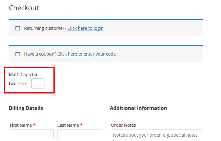 Math Captcha for WooCommerce - 6