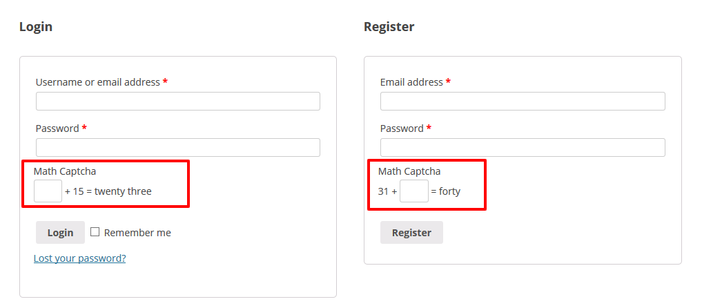 Math Captcha for WooCommerce - 3