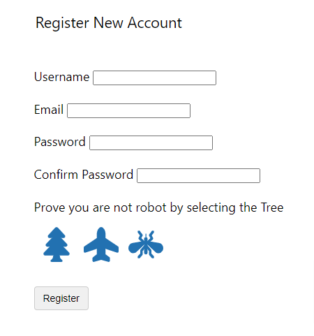 EDD Register Form Image Captcha
